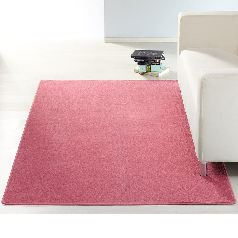 Design Kurzflor Teppich Uni einfarbig | rot grün rosa creme braun lila