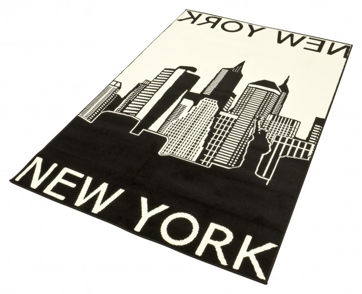 Design Teppich New York 140×200 cm Teppiche Kurzflor Design Teppich New York 140×200 cm Teppiche Kurzflor