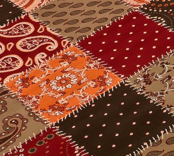 Design Teppich Patchwork rot terra braun eBay Design Teppich Patchwork rot terra braun eBay