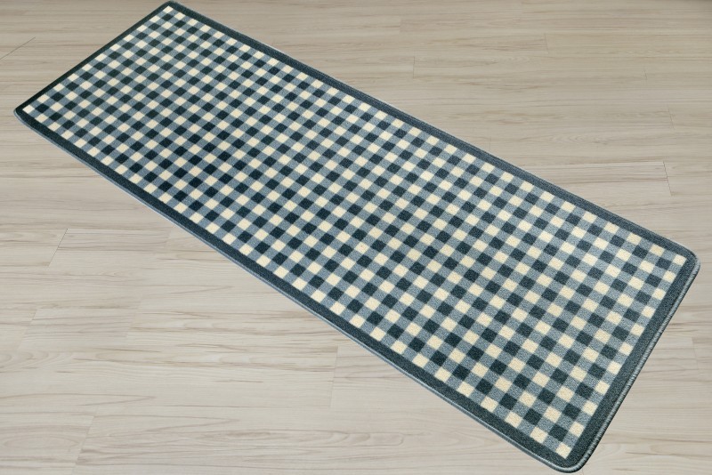 Teppich Läufer KüchenLäufer Karo blau eBay Teppich Läufer KüchenLäufer Karo blau eBay