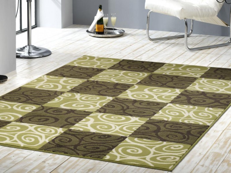 Velours Design Teppich Chess gruen eBay Velours Design Teppich Chess gruen eBay